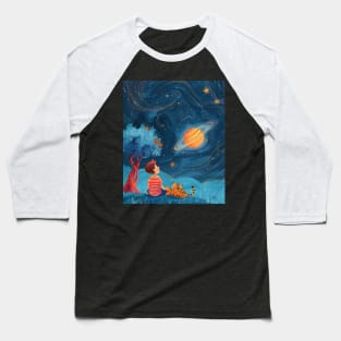 Building Fantasies with Calvin and Hobbes Baseball T-Shirt